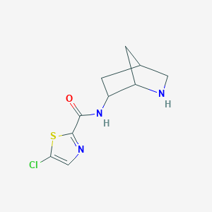 molecular formula C10H12ClN3OS B3270331 N-(2-Azabicyclo[2.2.1]heptan-6-yl)-5-chlorothiazole-2-carboxamide CAS No. 524017-41-2