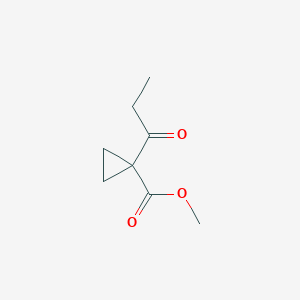 molecular formula C8H12O3 B3270348 Methyl 1-propanoylcyclopropane-1-carboxylate CAS No. 524735-87-3