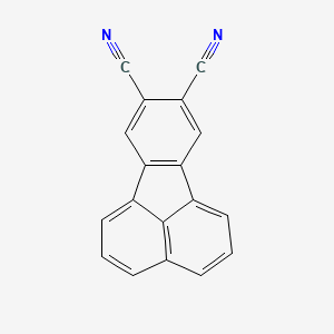 molecular formula C18H8N2 B3270354 Fluoranthene-8,9-dicarbonitrile CAS No. 52477-75-5