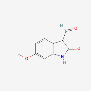 molecular formula C10H9NO3 B3270374 6-Methoxy-2-oxoindoline-3-carbaldehyde CAS No. 52508-92-6