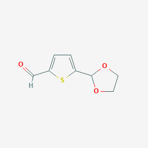 molecular formula C8H8O3S B3270377 5-(1,3-Dioxolan-2-yl)thiophene-2-carbaldehyde CAS No. 52509-15-6