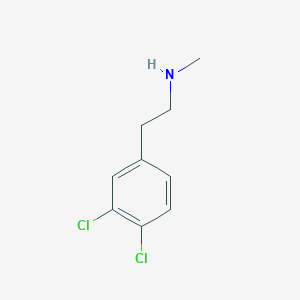 molecular formula C9H11Cl2N B3270378 2-(3,4-Dichlorophenyl)-N-methylethanamine CAS No. 52516-06-0