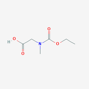 molecular formula C6H11NO4 B3270408 2-[(Ethoxycarbonyl)(methyl)amino]acetic acid CAS No. 52605-45-5