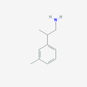 molecular formula C10H15N B3270424 2-(3-Methylphenyl)propan-1-amine CAS No. 5266-87-5