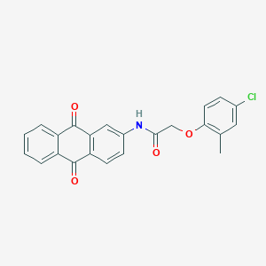 molecular formula C23H16ClNO4 B327043 2-(4-chloro-2-methylphenoxy)-N-(9,10-dioxo-9,10-dihydroanthracen-2-yl)acetamide 