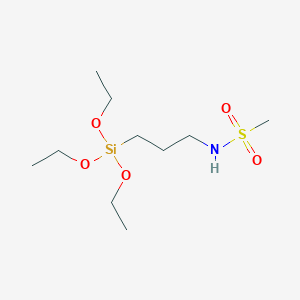 molecular formula C10H25NO5SSi B3270439 Methanesulfonamide, N-[3-(triethoxysilyl)propyl]- CAS No. 52663-44-2