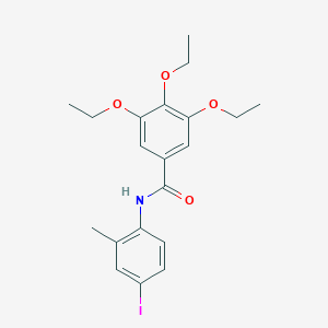molecular formula C20H24INO4 B327045 3,4,5-triethoxy-N-(4-iodo-2-methylphenyl)benzamide 