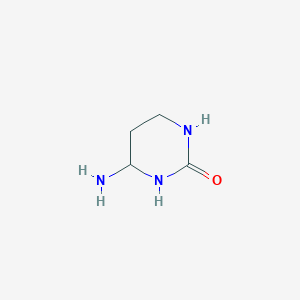 molecular formula C4H9N3O B3270453 4-Amino-3,4,5,6-tetrahydropyrimidine-2(1H)-one CAS No. 52685-04-8