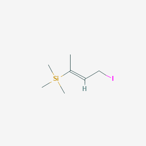 molecular formula C7H15ISi B3270454 ((E)-3-Iodo-1-methylpropenyl)-trimethylsilane CAS No. 52685-51-5