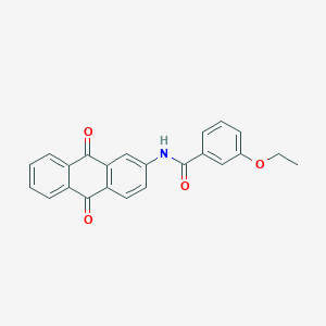 molecular formula C23H17NO4 B327047 N-(9,10-dioxo-9,10-dihydroanthracen-2-yl)-3-ethoxybenzamide 