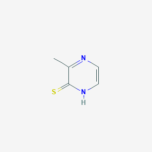 molecular formula C5H6N2S B3270472 3-Methylpyrazine-2-thiol CAS No. 5271-25-0