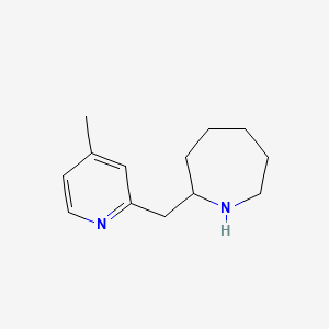 molecular formula C13H20N2 B3270478 2-[(4-Methylpyridin-2-yl)methyl]azepane CAS No. 527674-24-4