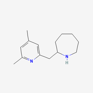 molecular formula C14H22N2 B3270482 2-[(4,6-Dimethyl-2-pyridinyl)methyl]azepane CAS No. 527674-25-5