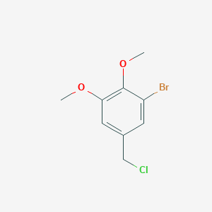 molecular formula C9H10BrClO2 B3270487 1-Bromo-5-(chloromethyl)-2,3-dimethoxybenzene CAS No. 52783-75-2