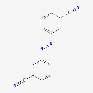 molecular formula C14H8N4 B3270503 3,3'-二氰基偶氮苯 CAS No. 52805-42-2