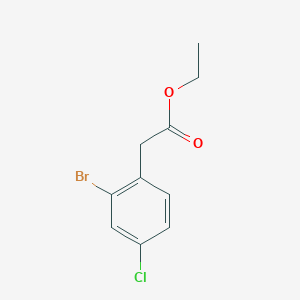 molecular formula C10H10BrClO2 B3270511 Ethyl 2-(2-bromo-4-chlorophenyl)acetate CAS No. 52864-55-8