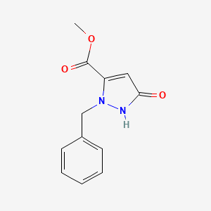 molecular formula C12H12N2O3 B3270517 1-苄基-3-羟基-5-甲氧羰基-1H-吡唑 CAS No. 52867-49-9