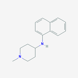 molecular formula C16H20N2 B3270523 1-甲基-N-(萘-1-基)哌啶-4-胺 CAS No. 5288-06-2
