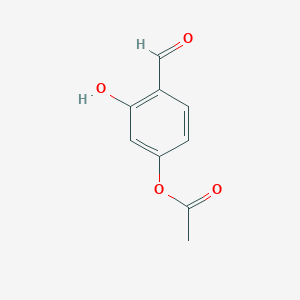 4-Formyl-3-hydroxyphenyl acetate