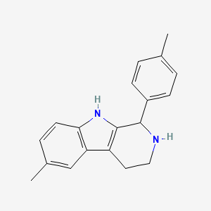 molecular formula C19H20N2 B3270562 6-methyl-1-(4-methylphenyl)-2,3,4,9-tetrahydro-1H-beta-carboline CAS No. 529476-77-5