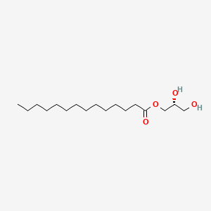 molecular formula C17H34O4 B3270596 3-肉豆蔻酰-sn-甘油 CAS No. 5309-45-5