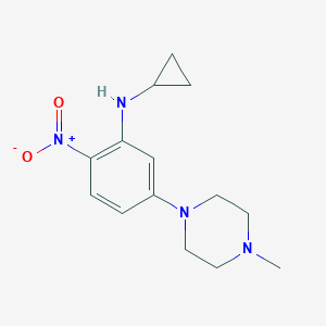 molecular formula C14H20N4O2 B327061 N-cyclopropyl-5-(4-methylpiperazin-1-yl)-2-nitroaniline 