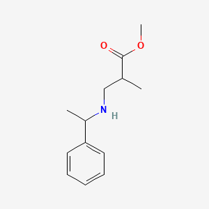 molecular formula C13H19NO2 B3270611 2-甲基-3-[(1-苯乙基)氨基]丙酸甲酯 CAS No. 53118-66-4