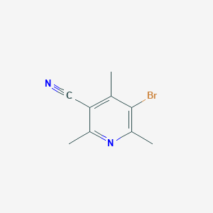 molecular formula C9H9BrN2 B3270634 5-Bromo-2,4,6-trimethylnicotinonitrile CAS No. 531521-32-1