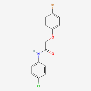 molecular formula C14H11BrClNO2 B3270639 2-(4-bromophenoxy)-N-(4-chlorophenyl)acetamide CAS No. 5316-81-4