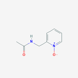 molecular formula C8H10N2O2 B3270640 N-[(1-oxidopyridin-1-ium-2-yl)methyl]acetamide CAS No. 53175-17-0