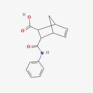 molecular formula C15H15NO3 B3270648 3-(苯基氨基羰基)双环[2.2.1]庚-5-烯-2-羧酸 CAS No. 53193-34-3