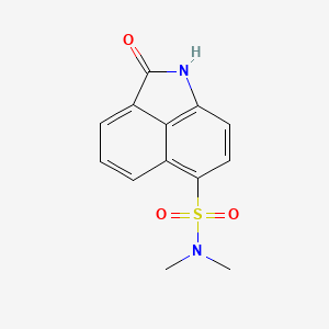 molecular formula C13H12N2O3S B3270691 N,N-dimethyl-2-oxo-1,2-dihydrobenzo[cd]indole-6-sulfonamide CAS No. 53257-01-5