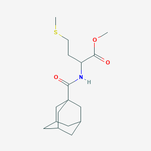 molecular formula C17H27NO3S B3270709 Methyl 2-(adamantane-1-carbonylamino)-4-methylsulfanylbutanoate CAS No. 5328-43-8