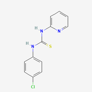 molecular formula C12H10ClN3S B3270756 Thiourea, N-(4-chlorophenyl)-N'-2-pyridinyl- CAS No. 53385-84-5