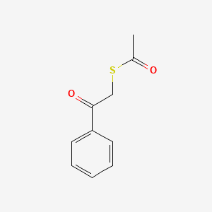 molecular formula C10H10O2S B3270772 S-phenacyl ethanethioate CAS No. 53392-49-7