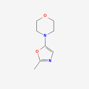 molecular formula C8H12N2O2 B3270777 4-(2-Methyloxazol-5-yl)morpholine CAS No. 53422-94-9