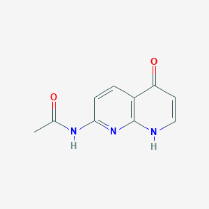 molecular formula C10H9N3O2 B3270805 2-Acetamido-5-hydroxy-1,8-naphthyridine CAS No. 5350-37-8