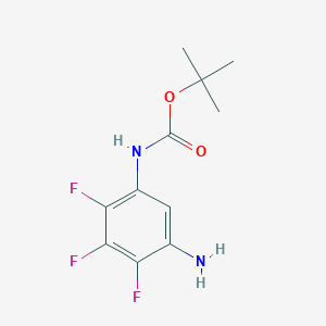 molecular formula C11H13F3N2O2 B3270808 tert-butyl N-(5-amino-2,3,4-trifluorophenyl)carbamate CAS No. 535170-19-5