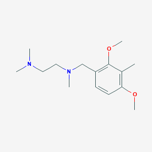molecular formula C15H26N2O2 B3270838 N'-[(2,4-dimethoxy-3-methylphenyl)methyl]-N,N,N'-trimethylethane-1,2-diamine CAS No. 5357-13-1