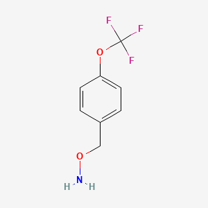 molecular formula C8H8F3NO2 B3270850 O-[4-(Trifluoromethoxy)benzyl]hydroxylamine CAS No. 535975-99-6