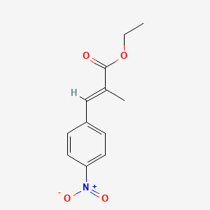molecular formula C12H13NO4 B3270869 2-甲基-3-(4-硝基苯基)丙-2-烯酸乙酯 CAS No. 53618-29-4