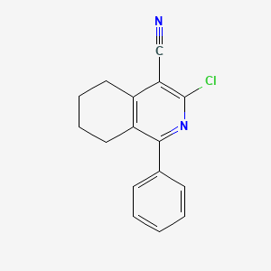 3-Chloro-1-phenyl-5,6,7,8-tetrahydroisoquinoline-4-carbonitrile