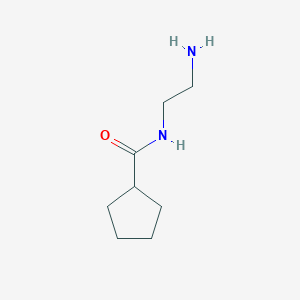 molecular formula C8H16N2O B3270908 N-(2-aminoethyl)cyclopentanecarboxamide CAS No. 53673-02-2