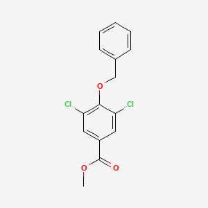 molecular formula C15H12Cl2O3 B3270930 4-(苄氧基)-3,5-二氯苯甲酸甲酯 CAS No. 536974-83-1