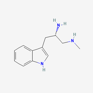 molecular formula C12H17N3 B3270954 (S)-3-(1H-Indol-3-YL)-N1-methylpropane-1,2-diamine CAS No. 53708-55-7