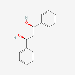 molecular formula C15H16O2 B3270998 间-1,3-二苯基-1,3-丙二醇 CAS No. 5381-86-2