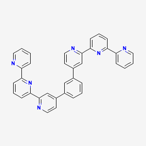 molecular formula C36H24N6 B3271003 1,3-Di([2,2':6',2''-terpyridin]-4-yl)benzene CAS No. 538360-77-9