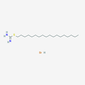 molecular formula C19H41BrN2S B3271077 Octadecyl carbamimidothioate;hydrobromide CAS No. 5397-08-0