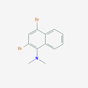 molecular formula C12H11Br2N B3271087 2,4-dibromo-N,N-dimethylnaphthalen-1-amine CAS No. 539857-01-7