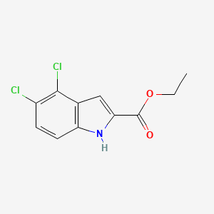 molecular formula C11H9Cl2NO2 B3271092 ethyl 4,5-dichloro-1H-indole-2-carboxylate CAS No. 53995-85-0